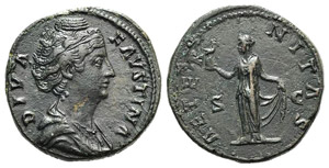 Diva Faustina Senior (died 140/1). Æ ... 