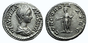 Plautilla (Augusta, 202-205). AR Denarius ... 