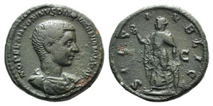 Diadumenian (Caesar, 217-218). Æ As (25mm, ... 