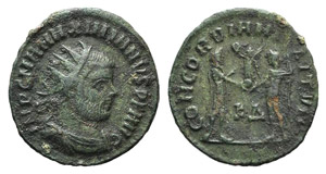 Maximianus (286-305). Æ Radiate (20mm, ... 