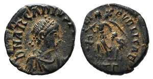 Arcadius (383-408). Æ (11mm, 0.91g, 11h). ... 