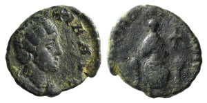 Aelia Eudoxia (Augusta, 400-404). Æ (13mm, ... 