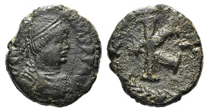 Justinian I (527-565). Æ 20 Nummi (22mm, ... 