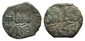 Constantine V (741-775). Æ 40 Nummi (18mm, ... 