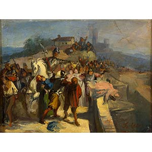 STEFANO USSIFlorence, 1822 - 1901The siege ... 