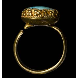 An eastern greek gold ring set ... 