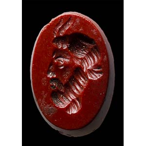 A lot of 4 roman red jasper and ... 