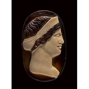 A neoclassical agate cameo. Bust of a  ... 