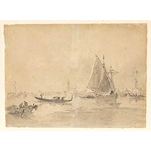 MANNER OF FRANCESCO GUARDI  Boats in the ... 