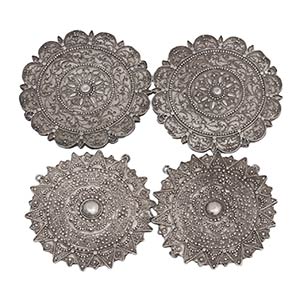 FOUR INDONESIAN SILVER AND SILVER FILIGREE ... 