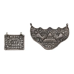 TWO INDONESIAN SILVER PENDANTS
early 20th ... 