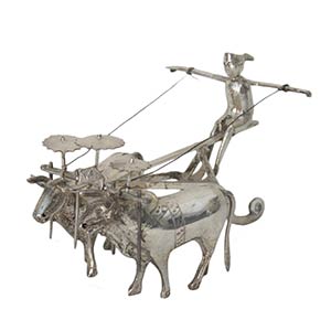 AN INDONESIAN SILVER SCULPTURE
Mid 20th ... 