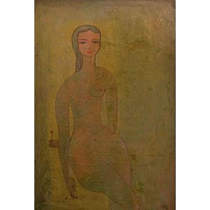 SUPARTO
(1924-2001

Female nude with flower, ... 