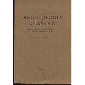 A.A.V.V. – Archeologia classica. Vol. III, ... 