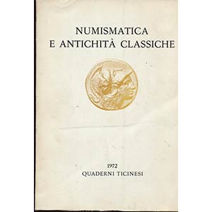 A.A.V.V. – Quaderni Ticinesi. Numismatica ... 