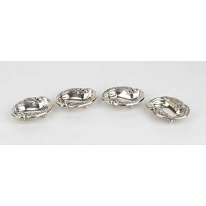 A set of four English sterling silver ... 