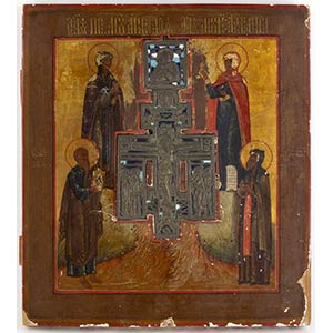 A Russian Icon of the Crucifixion - 19th ... 