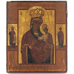 A Russian Icon of the Virgin and Child ... 