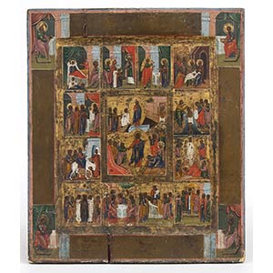 A Russian icon of the Twelve Great ... 