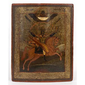A Russian Icon of the Arcangel Michael - ... 