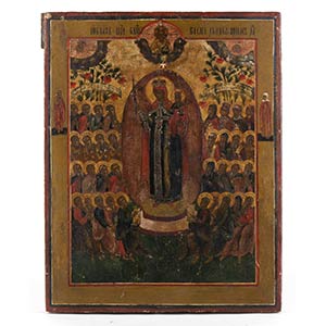 A Russian Icon of the Virgin and Child  - ... 