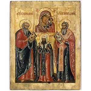 A Russian Icon of the Virgin of Kazan - late ... 