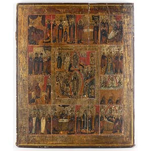 A Russian icon of the Twelve Great ... 