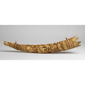 A German ivory oliphant (hunting ... 