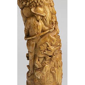 A German ivory oliphant (hunting ... 
