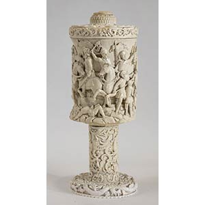 A German ivory cup -19th Centurycarved ... 