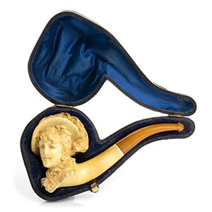 An English meerschaum pipe - late 19th early ... 