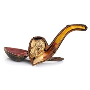 An Italian meerschaum pipe - late 19th early ... 