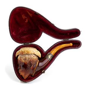 An English meerschaum pipe - late 19th early ... 