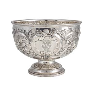 An English sterling silver bowl - Sheffield ... 