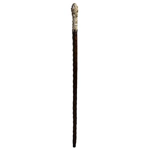 A bone mounted walking stick cane ... 