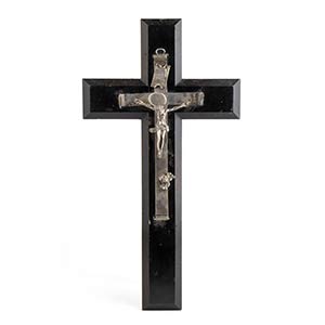 An Italian silver 833/1000 crucifix - Naples ... 