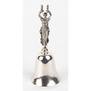 An Italian silver 889/1000 bell - Rome ... 