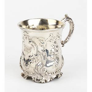 An English Victorian sterling silver mug - ... 
