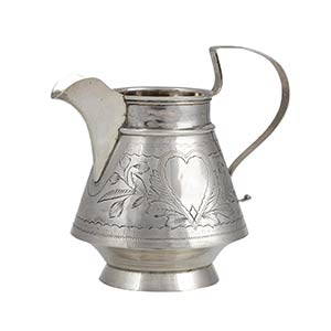 A Russian 875/1000 silver milk jug - Moscow ... 