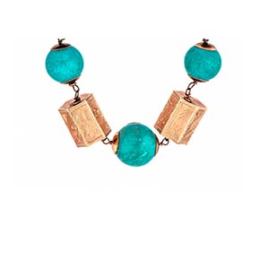 COLLIER WITH TURQUOISE AND GOLD ... 