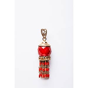 TASSEL PENDANT  Handcrafted pendant made in ... 