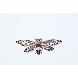 BUTTERFLY WITH MOBILE WINGS BROOCH- ... 