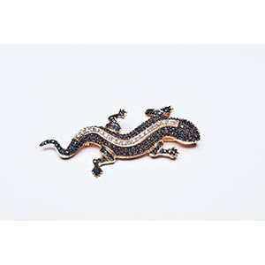 SALAMANDER BROOCH FROM THE 70s  Handcrafted ... 