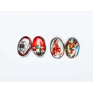 MENS FOUR VICES CUFFLINKS Handcrafted ... 