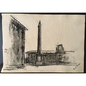 ALBERTO ZIVERI Roma, 1908 - 1990  Obelisco ... 
