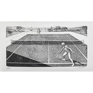 SERGIO CECCOTTI Rome, 1935  Tennis match ... 