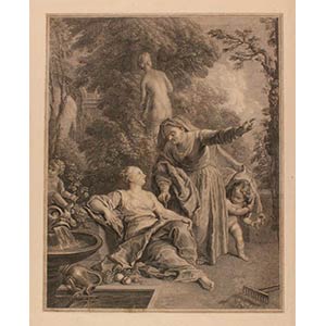 Jacques Chereau (1688-1776)  Vertumno and ... 