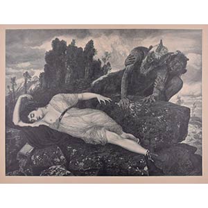 Arnold Böcklin (after)  Sleeping Diana, ... 