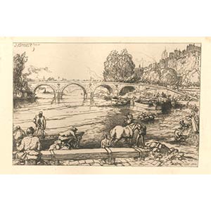 Auguste Lepère  Le Pont Marie, ... 