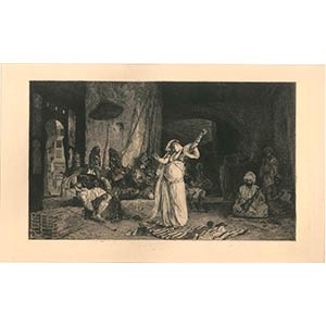 Charles Courtry  Belly dancer Etching, 31 x ... 